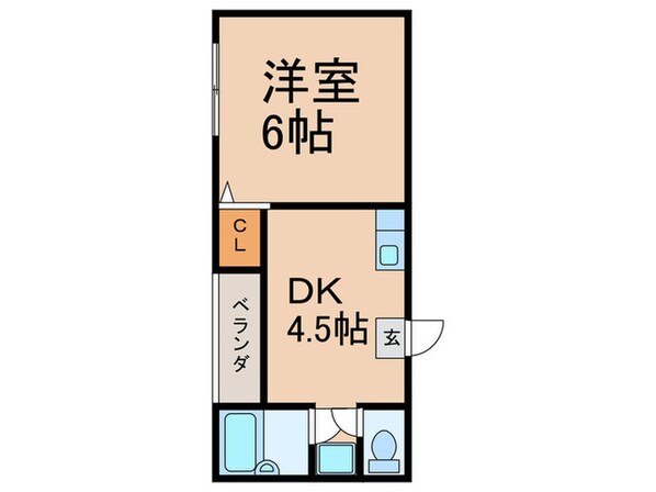 ハイツ仲の物件間取画像